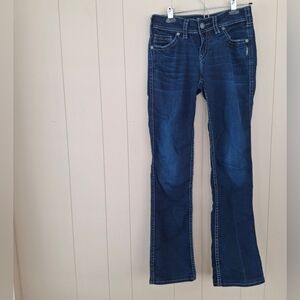 Silver Suki Mid Slim Boot Jeans W28